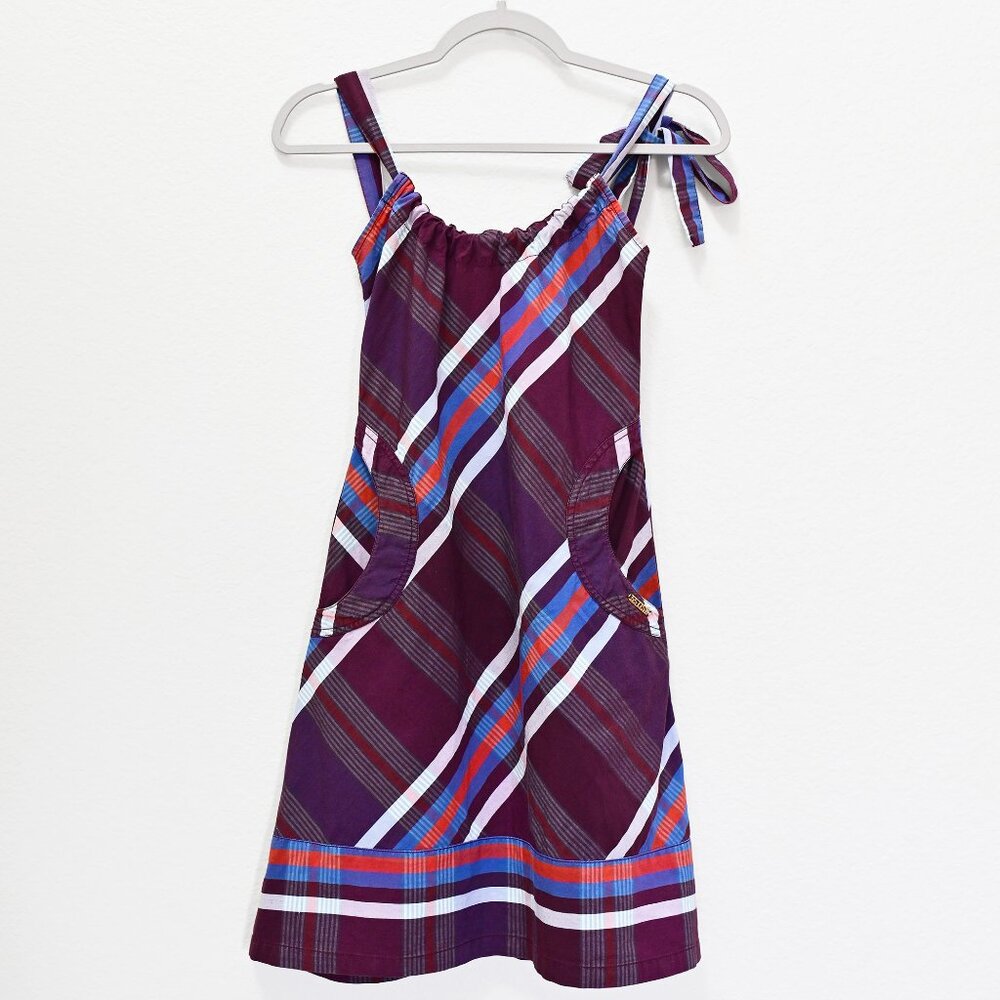 Vintage Diesel (Archival 55DSL) Y2K Plaid Mini Dress-Size Small